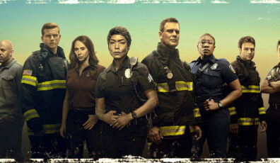 9-1-1: The two-night season premiere of 9-1-1 begins Sunday, Sept. 23 (8:00-9:00 PM ET/live in all time zones) on FOX, immediately following the NFL ON FOX doubleheader. Night Two airs Monday, Sept. 24 (9:00-10:00 PM ET/PT), in its regular time period. Pictured (L-R): Rockmond Dunbar, Oliver Stark, Jennifer Love Hewitt, Angela Bassett, Peter Krause, Aisha Hinds, Ryan Guzman, and Kenneth Choi. CR: Mathieu Young/ FOX. © 2018 FOX Broadcasting.