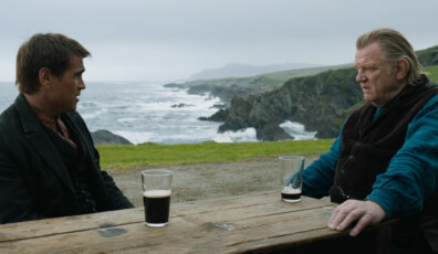 Colin Farrell and Brendan Gleeson in the film THE BANSHEES OF INISHERIN. Photo Courtesy of Searchlight Pictures. © 2022 20th Century Studios All Rights Reserved.