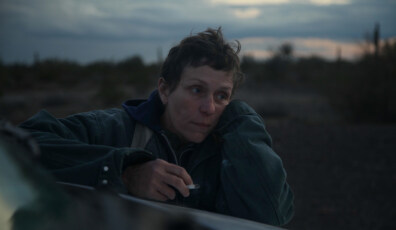 Frances McDormand in the film NOMADLAND. Photo by Joshua James Richards. © 2020 20th Century Studios All Rights Reserved