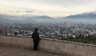 Nanni Moretti en mirador Pablo Neruda