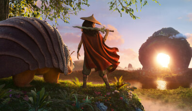 RAYA AND THE LAST DRAGON - As an evil force threatens the kingdom of Kumandra, it is up to warrior Raya, and her trusty steed Tuk Tuk, to leave their Heart Lands home and track down the last dragon to help stop the villainous Druun. © 2020 Disney. All Rights Reserved.