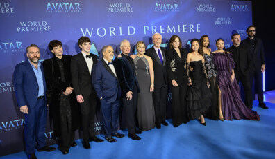 LONDON, ENGLAND - DECEMBER 06: attends the world premiere of James Cameron's "Avatar: The Way of Water" at the Odeon Luxe Leicester Square on December 06, 2022 in London, England. (Photo by Gareth Cattermole/Getty Images for Disney)