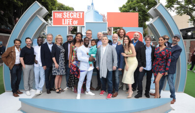 Eugenio Derbez, Nick Kroll, Hannibal Buress, Harrison Ford, Producer Janet Healy, Bobby Moynihan, Tiffany Haddish, Kevin Hart, Eric Stonestreet, Producer Chris Meledandri, Patton Oswalt, Director Chris Renaud, Co-Director Jonathan Del Val, Lake Bell, Brett Hoffman, Dana Carvey, Senna Gammour and Writer Brian Lynch attend as Illumination and Universal Pictures present the premiere of The Secret Life of Pets 2 at the Regency Village Theater in Westwood, CA on Sunday, June 2nd, 2019 (photo: TK/ABImages)