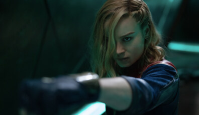 Brie Larson as Captain Marvel/Carol Danvers in Marvel Studios' THE MARVELS. Photo by Laura Radford. © 2023 MARVEL.