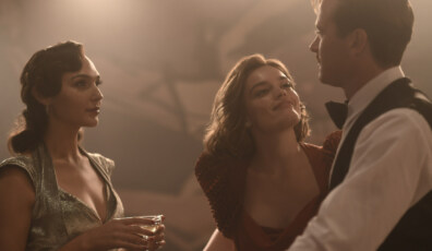 Gal Gadot as Linnet Ridgeway, Emma Mackey as Jacqueline De Bellefort and Armie Hammer as Simon Doyle in 20th Century Studios’ DEATH ON THE NILE, a mystery-thriller directed by Kenneth Branagh based on Agatha Christie’s 1937 novel. Photo by Rob Youngson. © 2020 Twentieth Century Fox Film Corporation. All Rights Reserved.