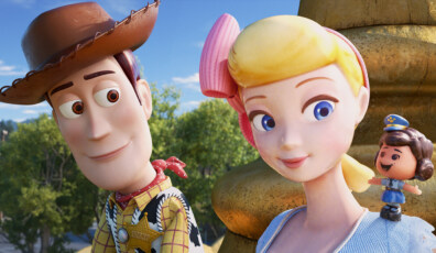 GIGGLE MCDIMPLES -- In Disney•Pixar’s “Toy Story 4,” Bo Peep introduces Woody to her best friend Giggle McDimples. A miniature plastic doll from the 1980s, Giggle is Bo’s confidant, supporter and advisor, and spends a lot of her time perched on Bo’s shoulder. Featuring Ally Maki as the voice of Giggle, “Toy Story 4” opens in U.S. theaters on June 21, 2019...©2019 Disney•Pixar. All Rights Reserved.