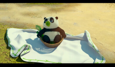 un panda en apuros