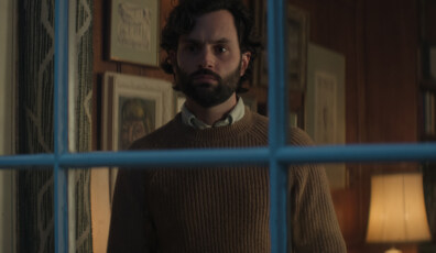 You. Penn Badgley as Joe Goldberg in episode 401 of You. Cr. Courtesy of Netflix © 2022